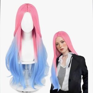 Pink Blue Gradient Wig 29"